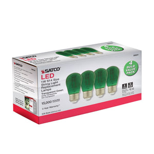 Satco - S8024 - Light Bulb - Transparent Green