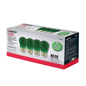 Satco - S8024 - Light Bulb - Transparent Green