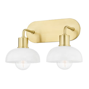 Mitzi - H107302-AGB - Two Light Bath and Vanity - Kyla - Aged Brass