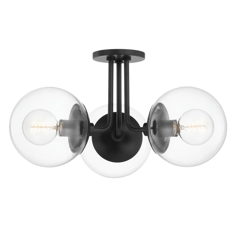 Mitzi - H503603-OB - Three Light Semi Flush Mount - Meadow - Old Bronze