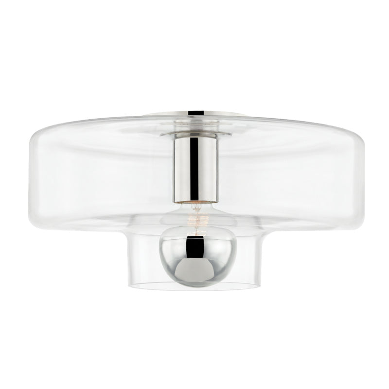 Mitzi - H524501-PN - One Light Flush Mount - Iona - Polished Nickel