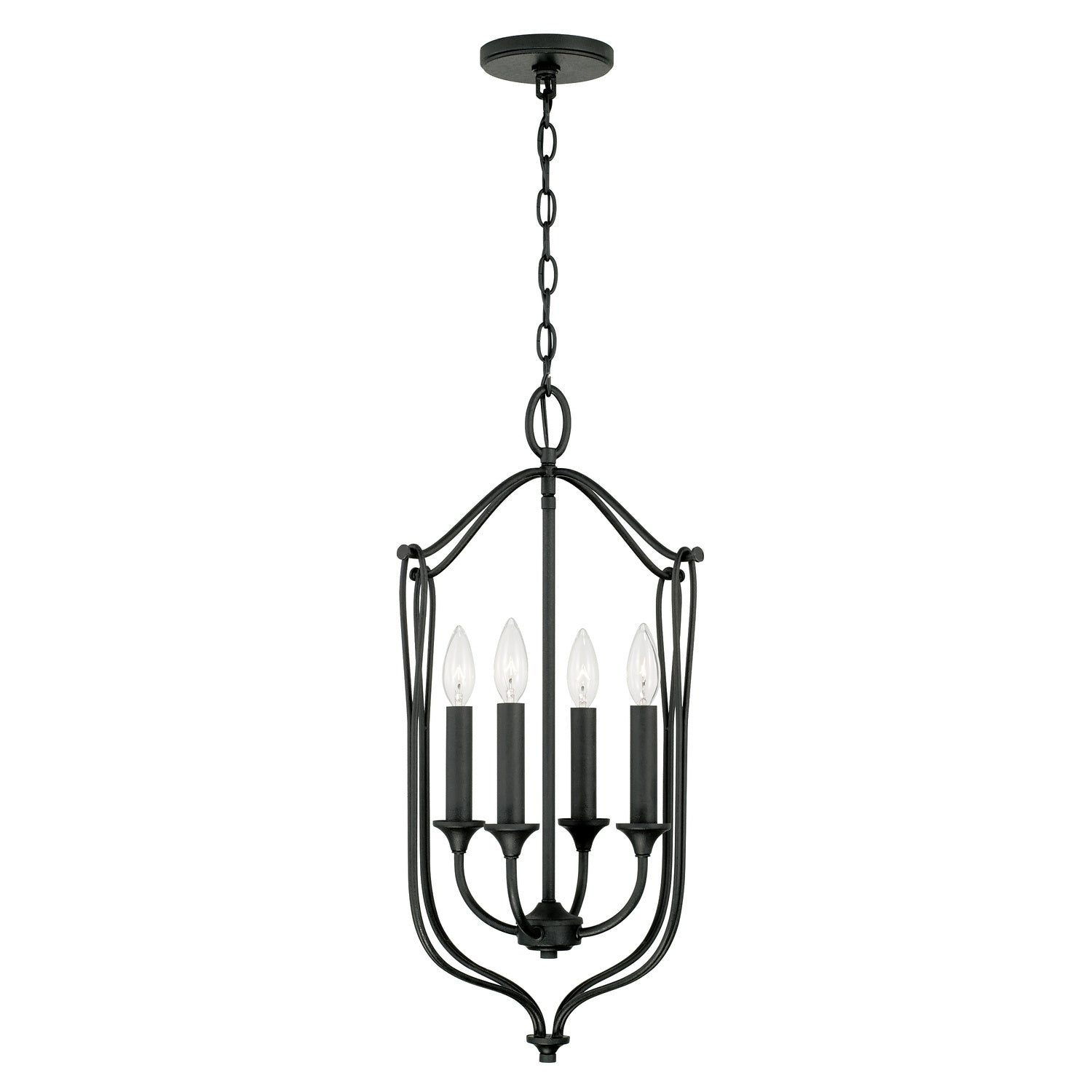 Capital Lighting - 541641BI - Four Light Foyer - Bentley - Black Iron