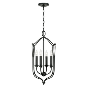 Capital Lighting - 541641BI - Four Light Foyer - Bentley - Black Iron