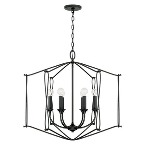 Capital Lighting - 541661BI - Six Light Foyer - Bentley - Black Iron