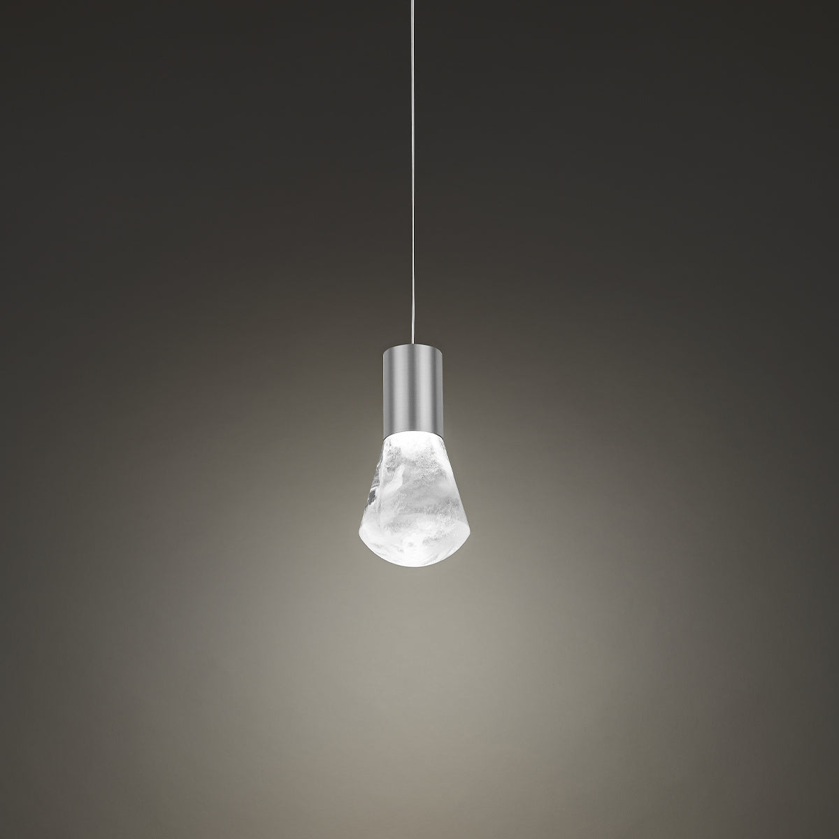 Modern Forms - PD-40106-SN - LED Mini Pendant - Plum - Satin Nickel