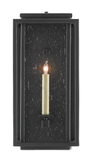 Currey and Company - 5500-0040 - One Light Outdoor Wall Sconce - Wright - Midnight