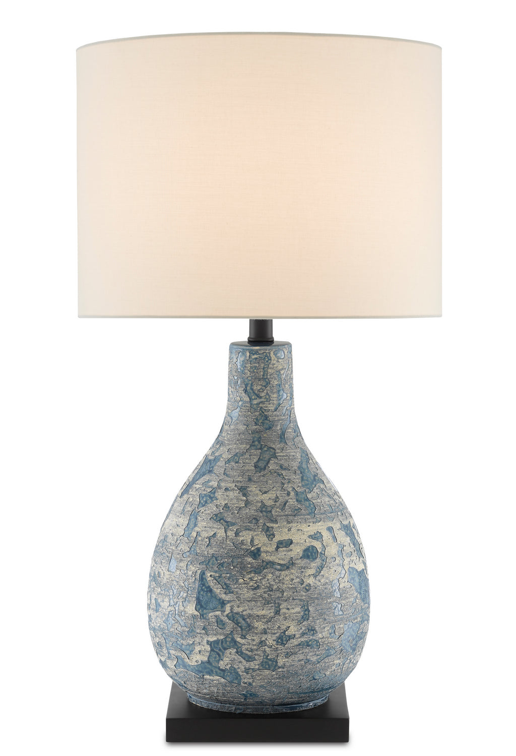 Currey and Company - 6000-0674 - One Light Table Lamp - Ostracon - Vintage Blue