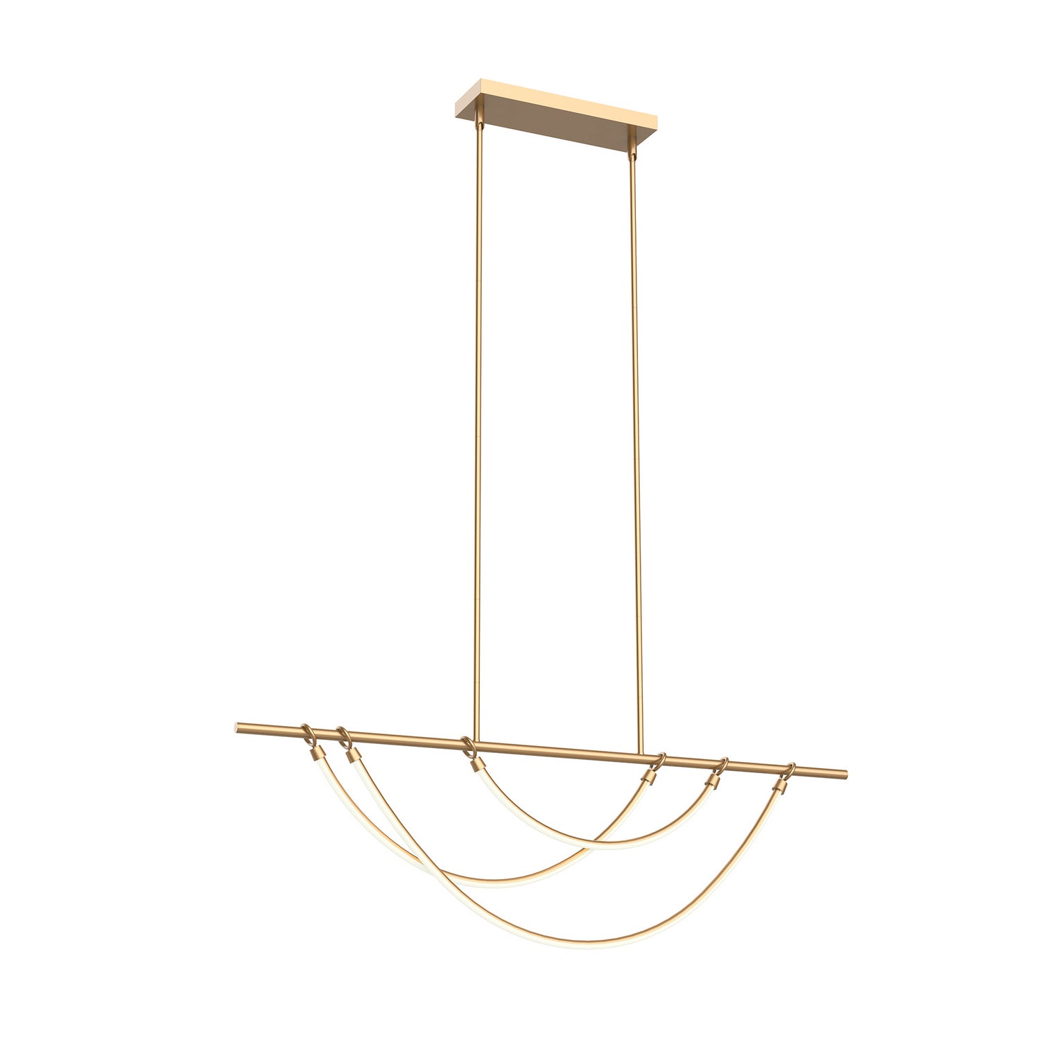 Alora - LP317448VB - LED Island Pendant - Aryas - Vintage Brass