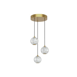 Alora - MP321203NB - LED Pendant - Marni - Natural Brass