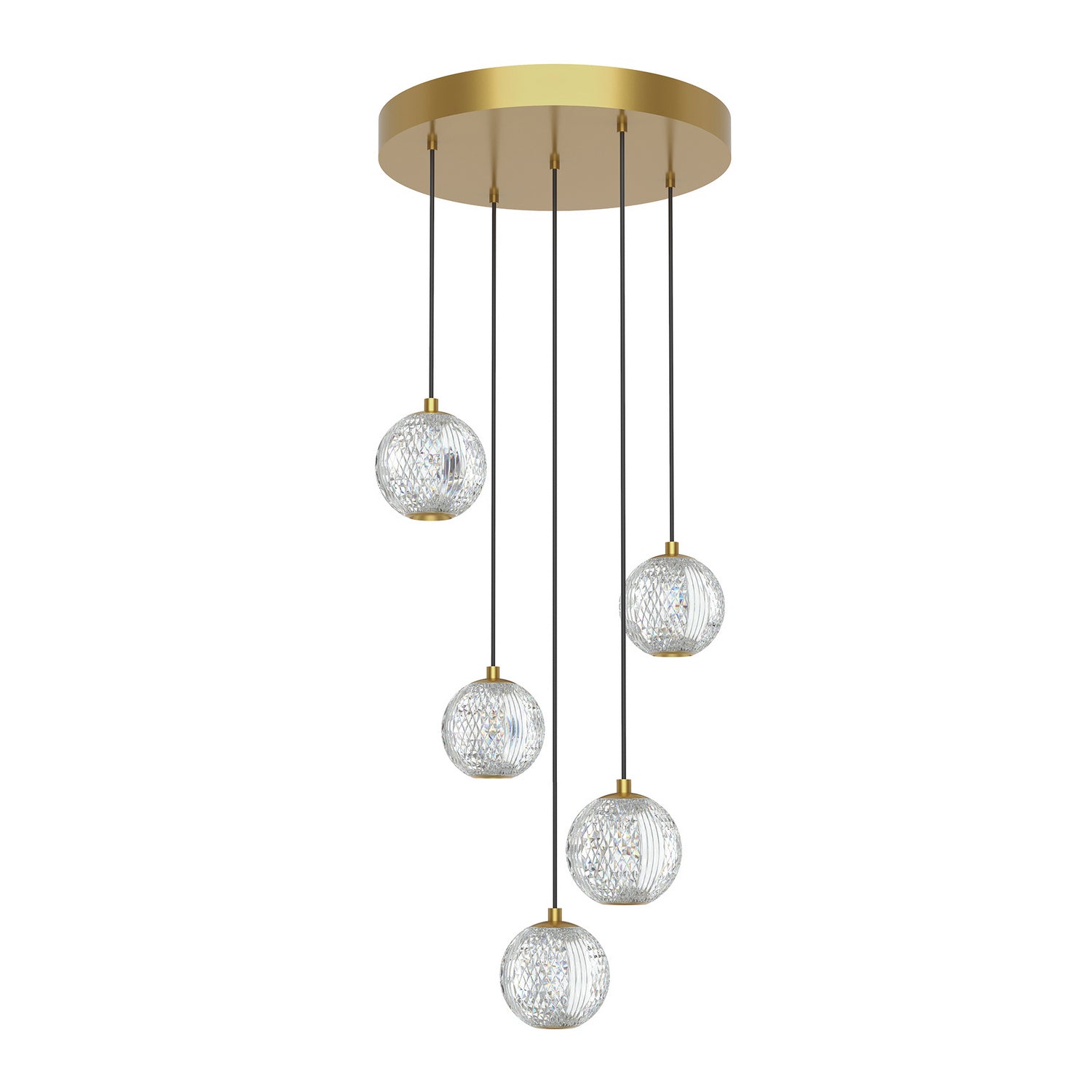 Alora - MP321205NB - LED Pendant - Marni - Natural Brass