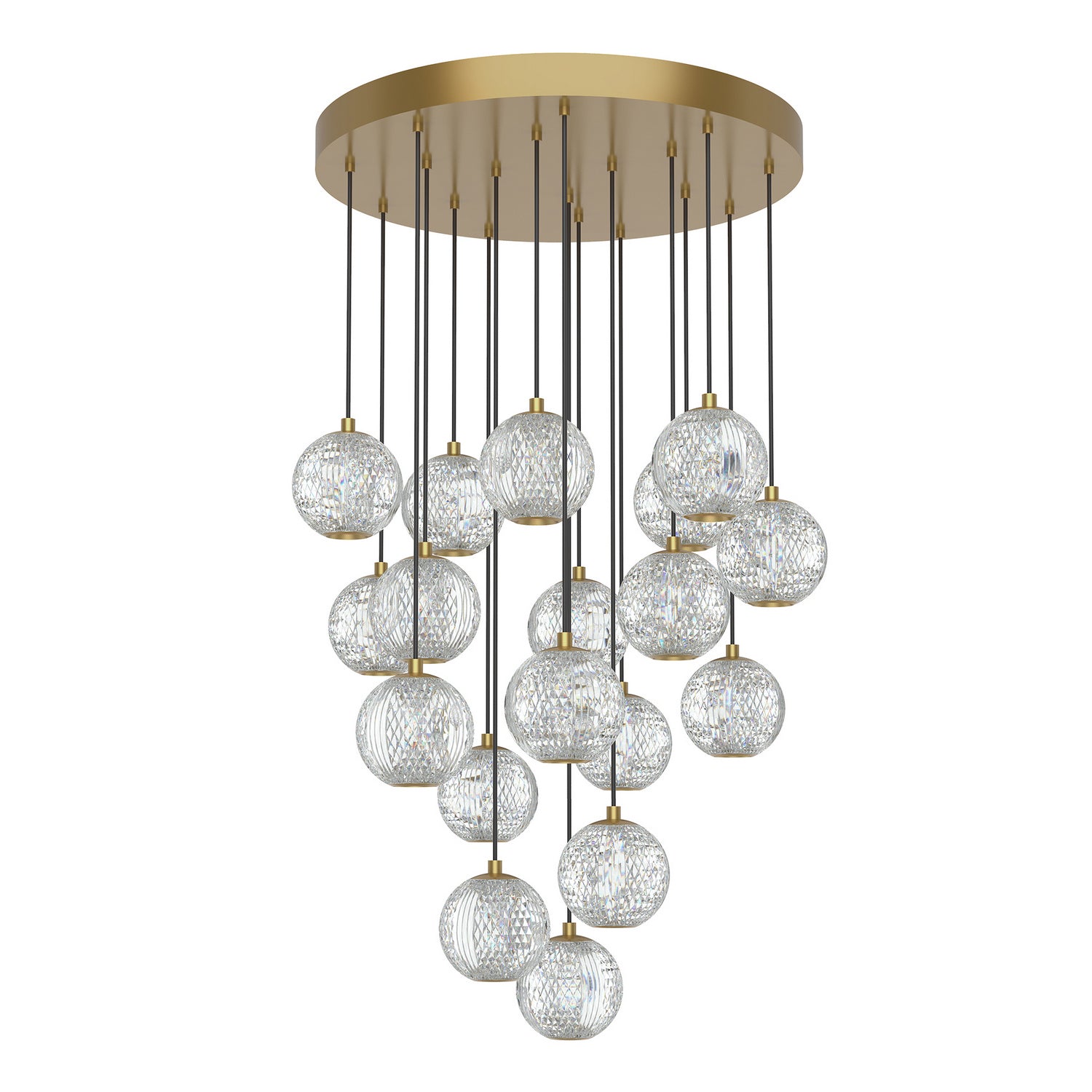 Alora - MP321218NB - LED Pendant - Marni - Natural Brass