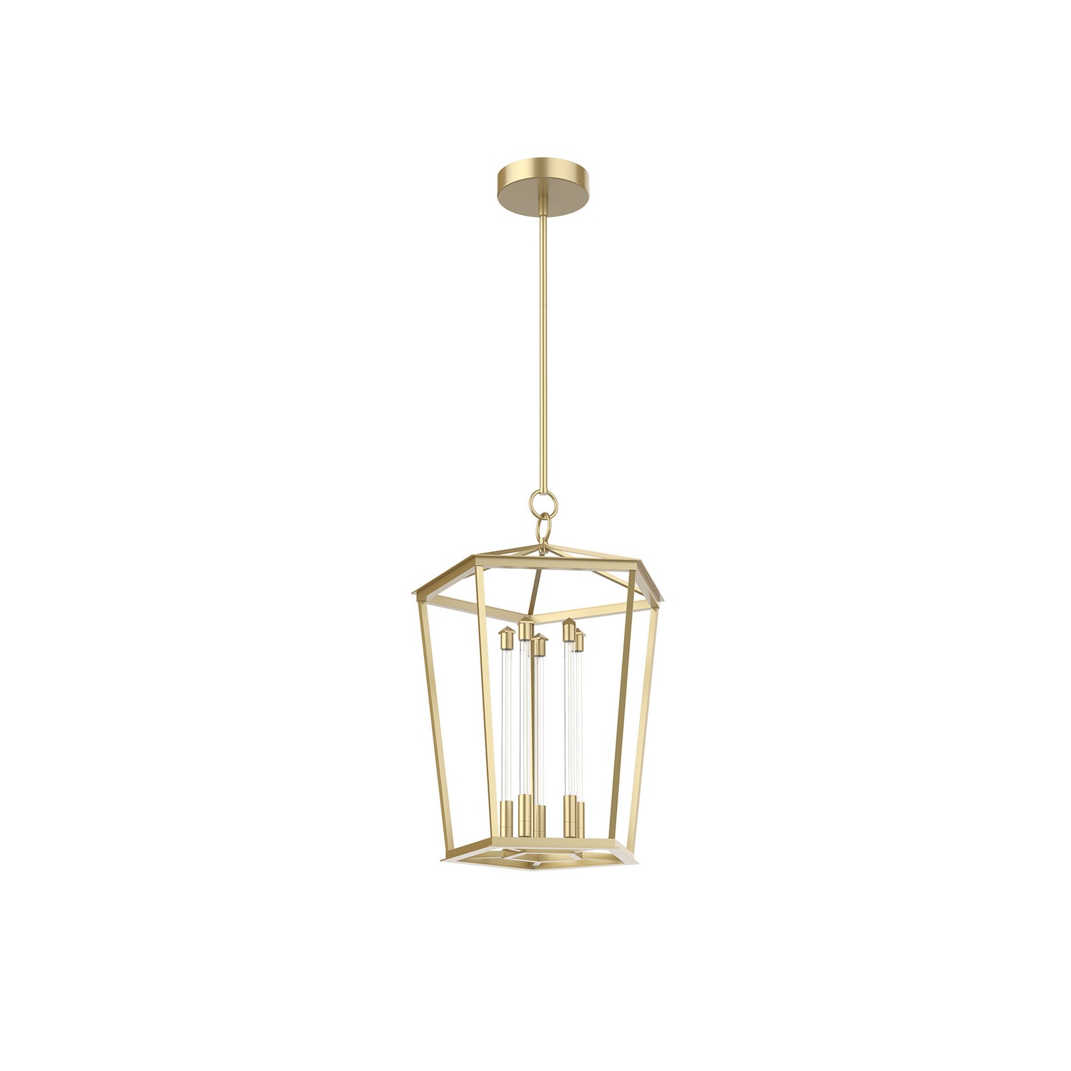 Alora - PD317122NB - LED Pendant - Delphine - Natural Brass