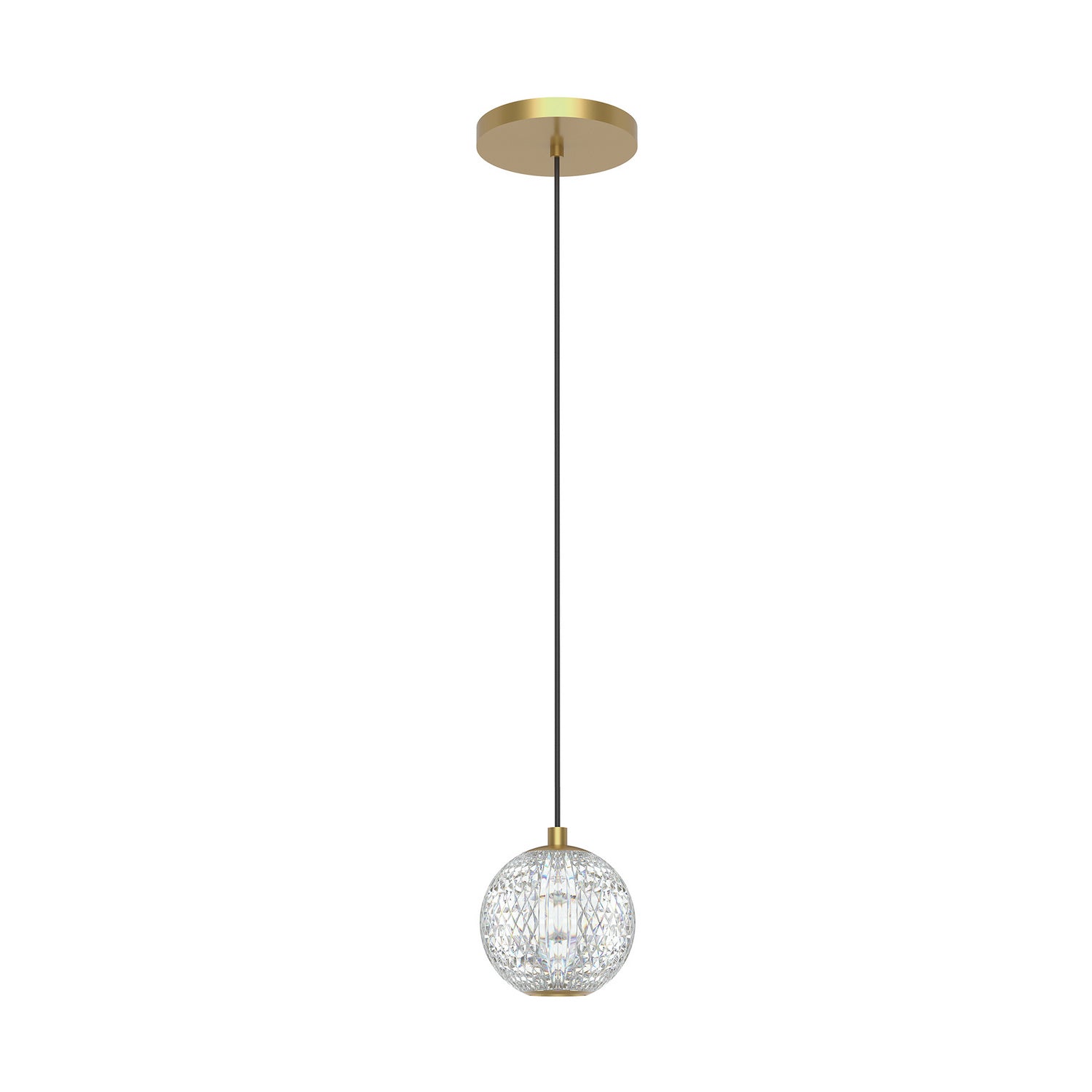 Alora - PD321201NB - LED Pendant - Marni - Natural Brass