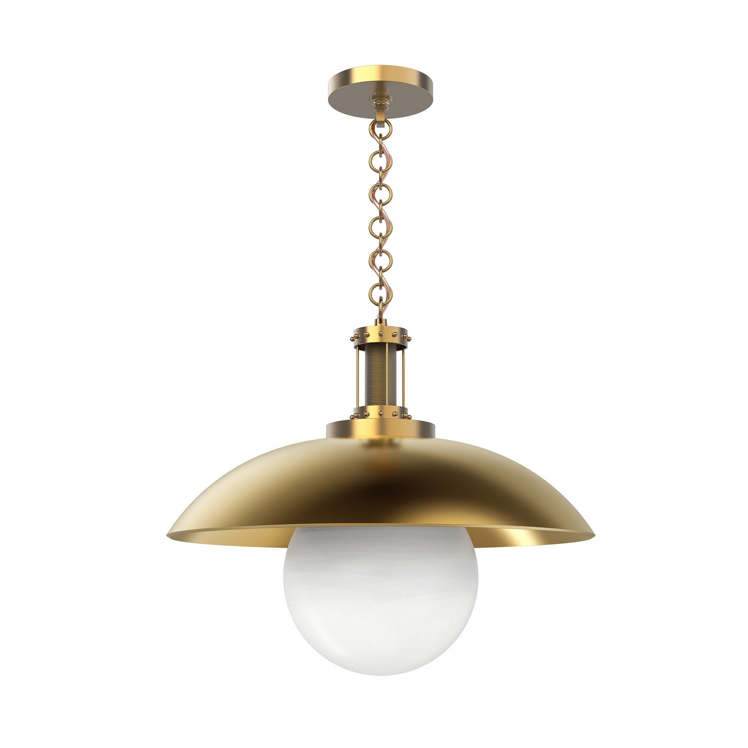 Alora - PD351401VB - One Light Pendant - Oviatt - Vintage Brass