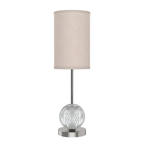 Alora - TL321201PNWL - LED Lamp - Marni - Polished Nickel/White Linen