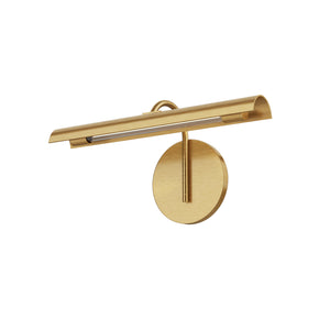 Alora - WV316501VBMS - LED Bathroom Fixture - Astrid - Metal Shade/Vintage Brass