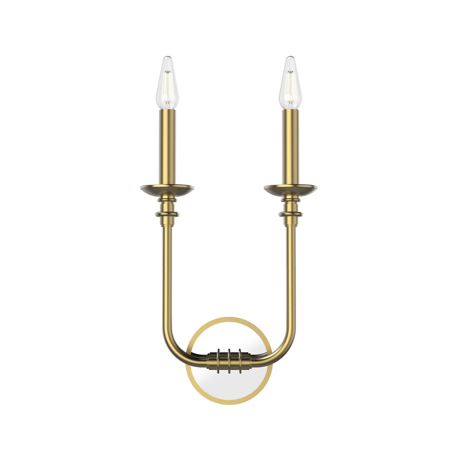 Alora - WV351502VB - Two Light Bathroom Fixture - Peabody - Vintage Brass