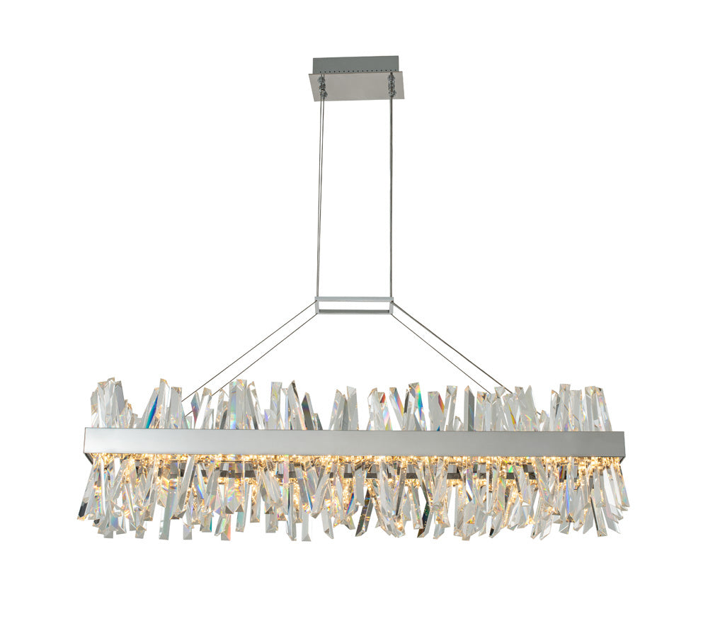 Allegri - 030260-010 - LED Island Pendant - Glacier - Polished Chrome