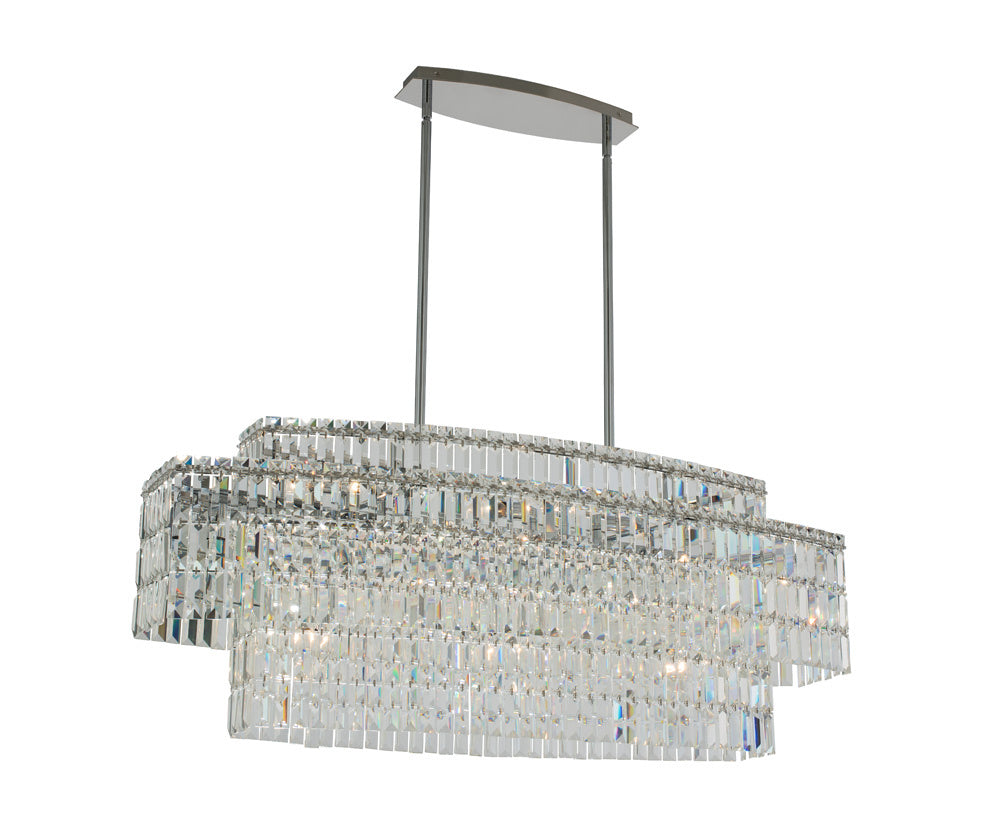 Allegri - 036561-010-FR001 - Ten Light Island Pendant - Livelli - Polished Chrome