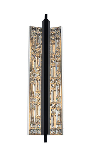 Allegri - 036921-052-FR001 - LED Wall Sconce - Capuccio - Matte Black w/ Chrome