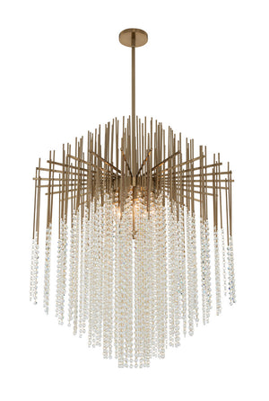 Allegri - 037656-038-FR001 - Eight Light Pendant - Estrella - Brushed Champagne Gold