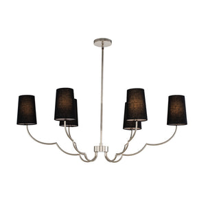 Kalco - 514361PN - Six Light Island Pendant - Sophia - Polished Nickel