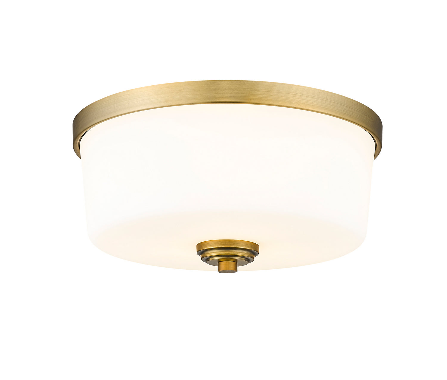 Z-Lite - 220F3-HBR - Three Light Flush Mount - Arlington - Heritage Brass