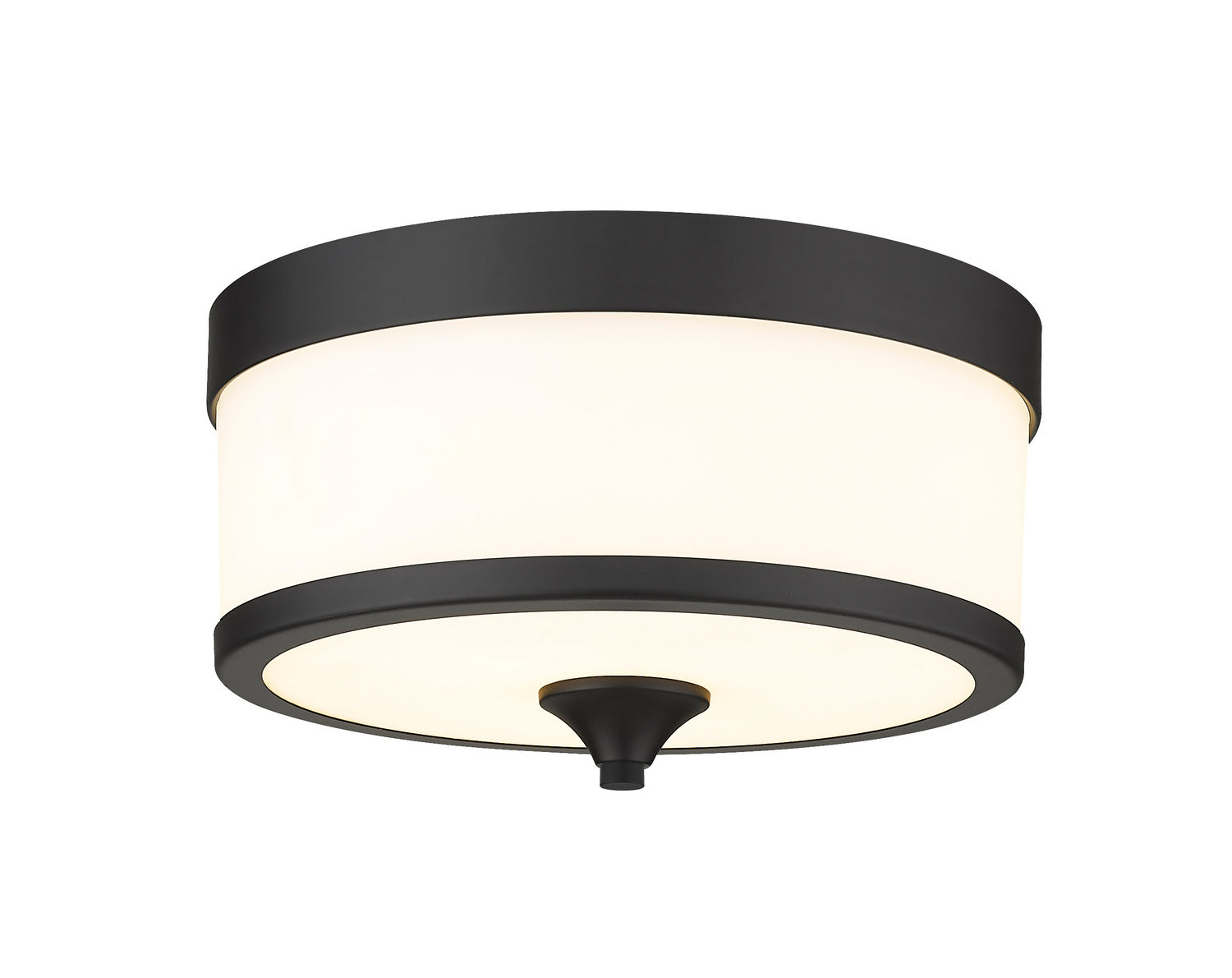 Z-Lite - 307F-MB - Three Light Flush Mount - Cosmopolitan - Matte Black