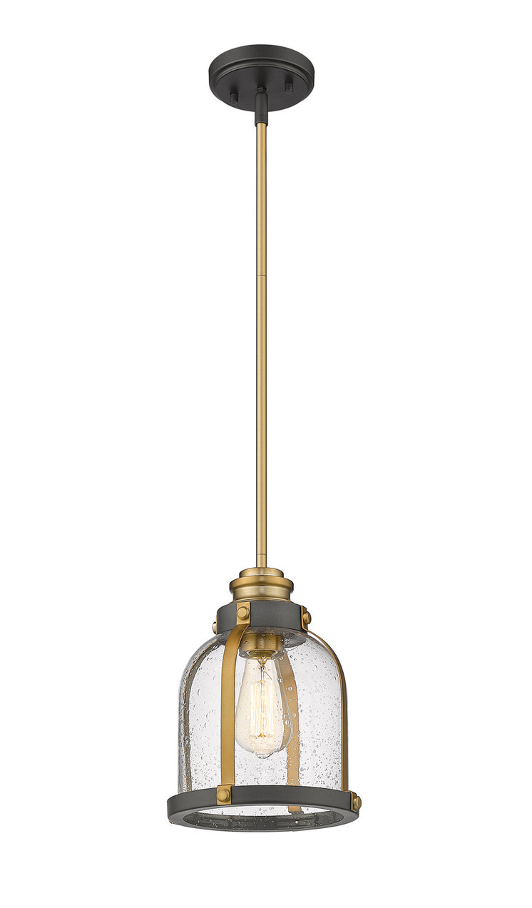 Z-Lite - 337MP-BRZ+HB - One Light Pendant - Burren - Bronze + Brass