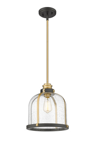 Z-Lite - 337P12BRZ+HB - One Light Pendant - Burren - Bronze / Brass