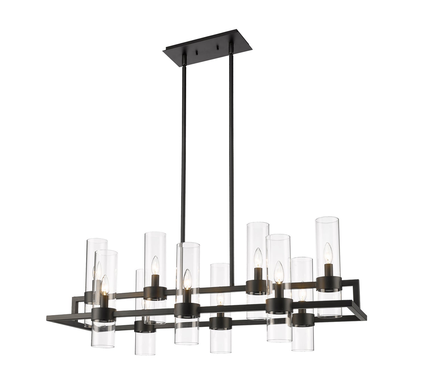 Z-Lite - 4008-10MB - Ten Light Linear Chandelier - Datus - Matte Black