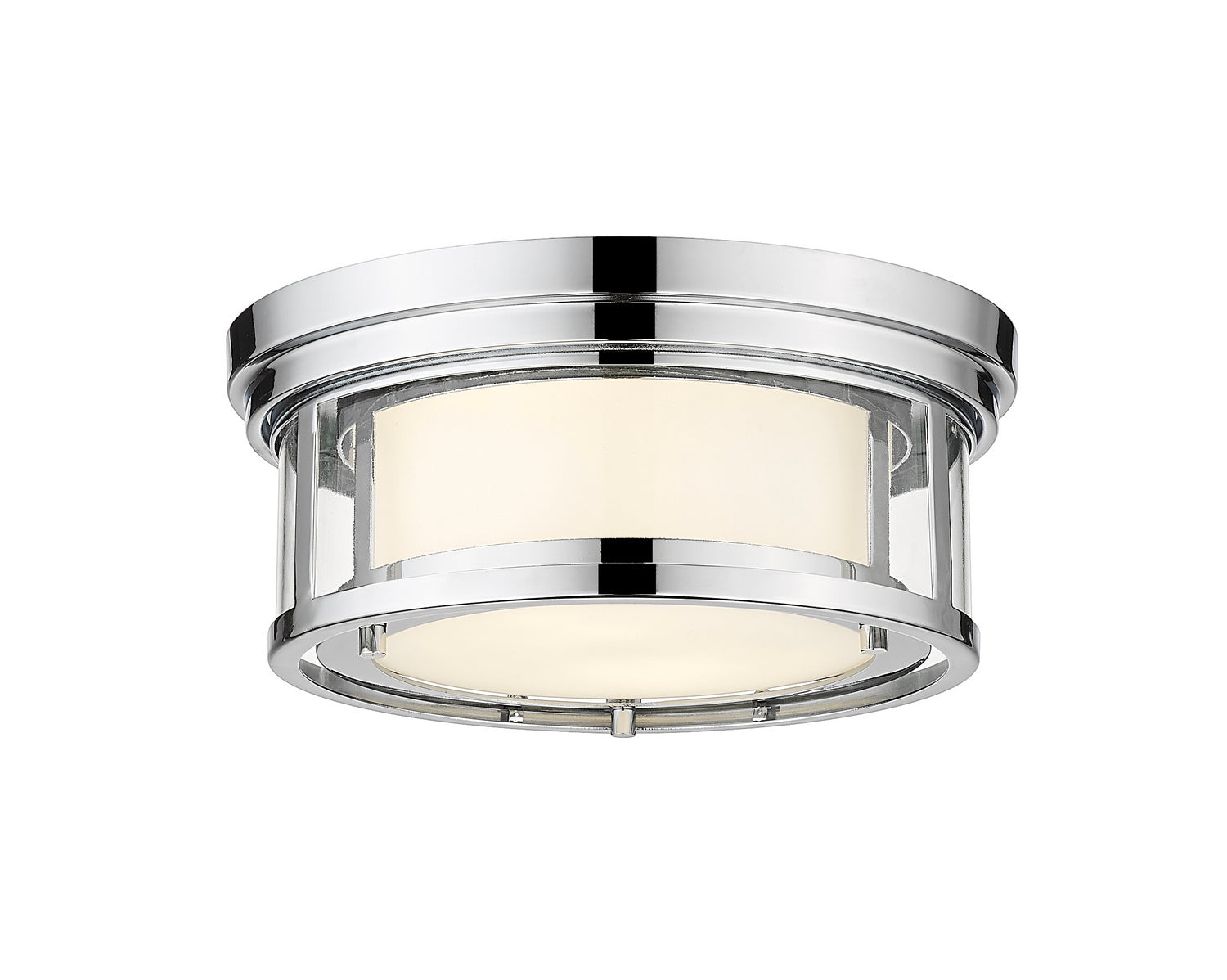 Z-Lite - 426F12-CH - Two Light Flush Mount - Willow - Chrome