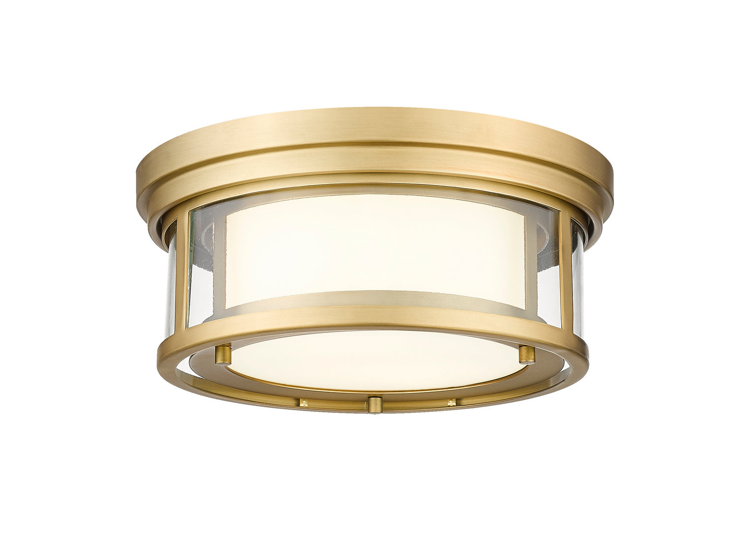 Z-Lite - 426F12-OBR - Two Light Flush Mount - Willow - Olde Brass