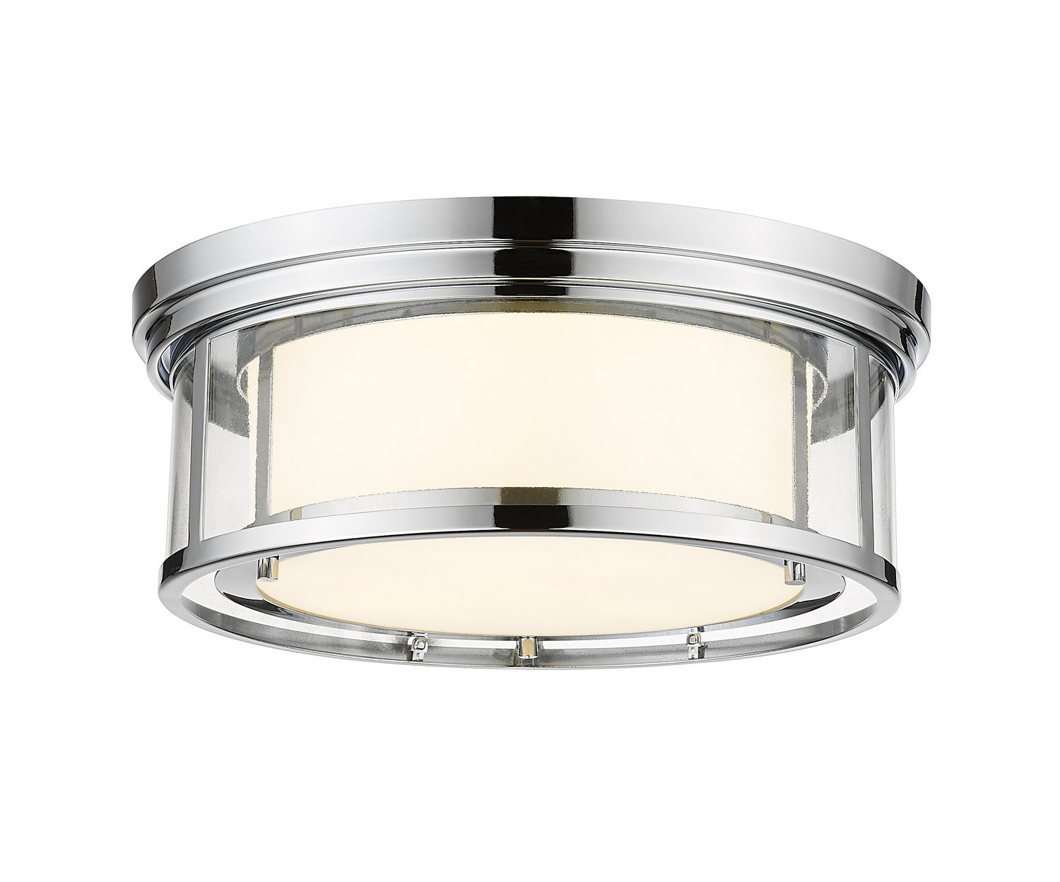 Z-Lite - 426F16-CH - Three Light Flush Mount - Willow - Chrome