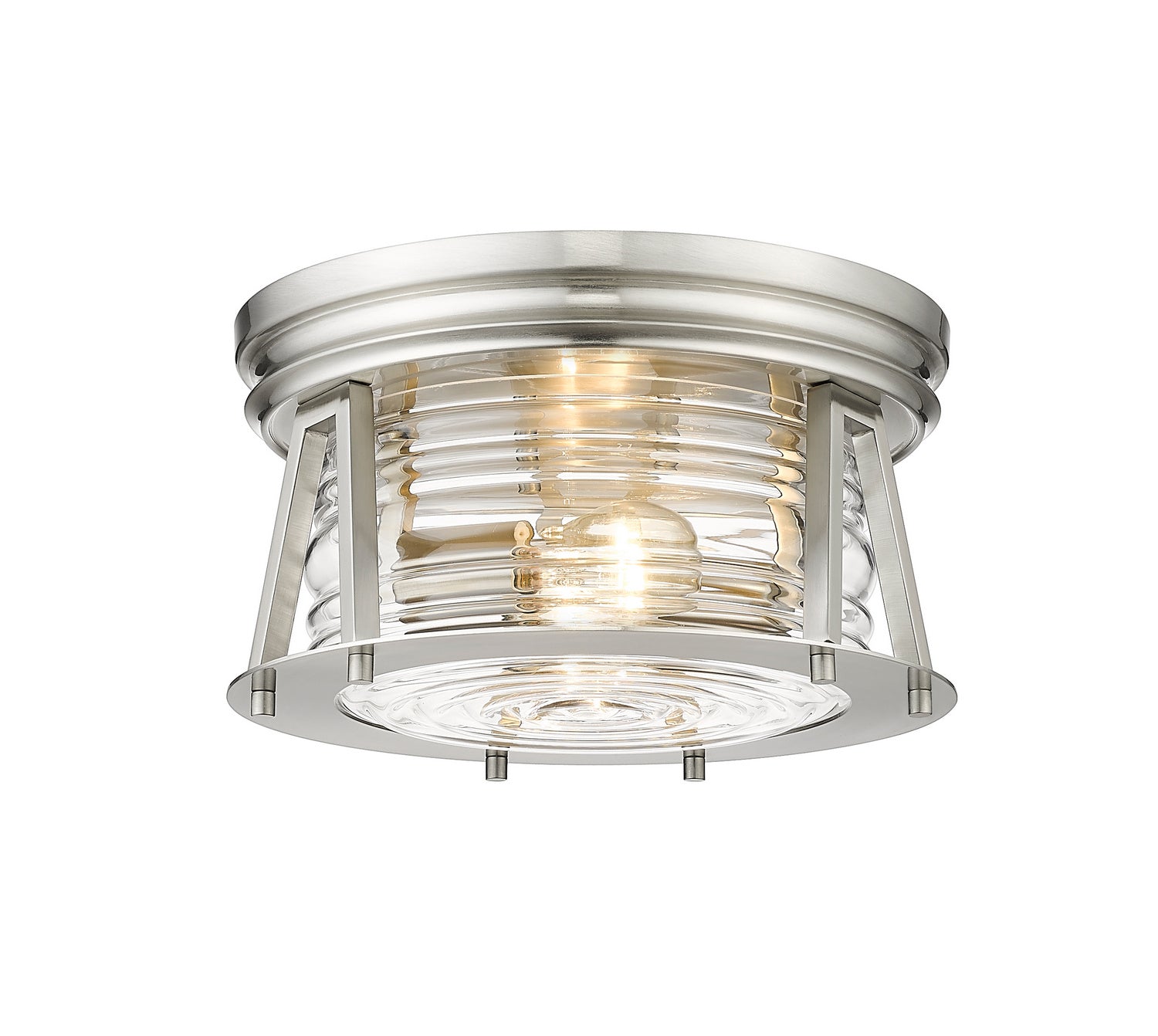 Z-Lite - 491F2-BN - Two Light Flush Mount - Cape Harbor - Brushed Nickel