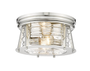 Z-Lite - 491F2-PN - Two Light Flush Mount - Cape Harbor - Polished Nickel