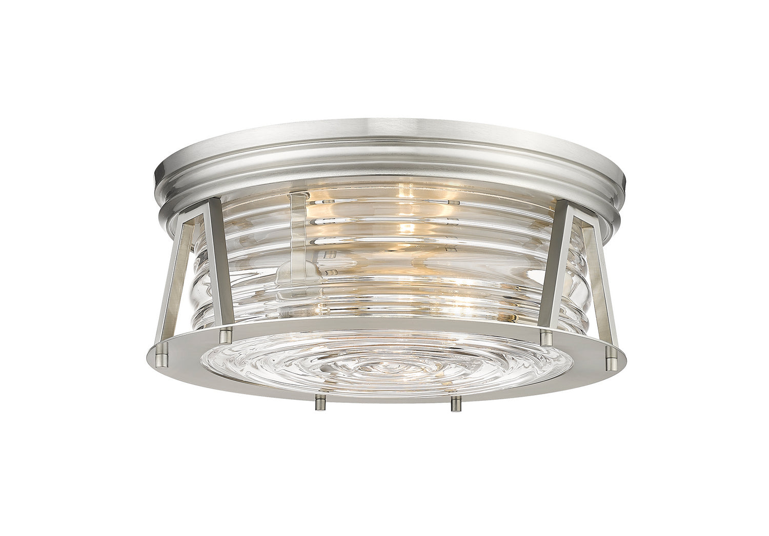 Z-Lite - 491F3-BN - Three Light Flush Mount - Cape Harbor - Brushed Nickel