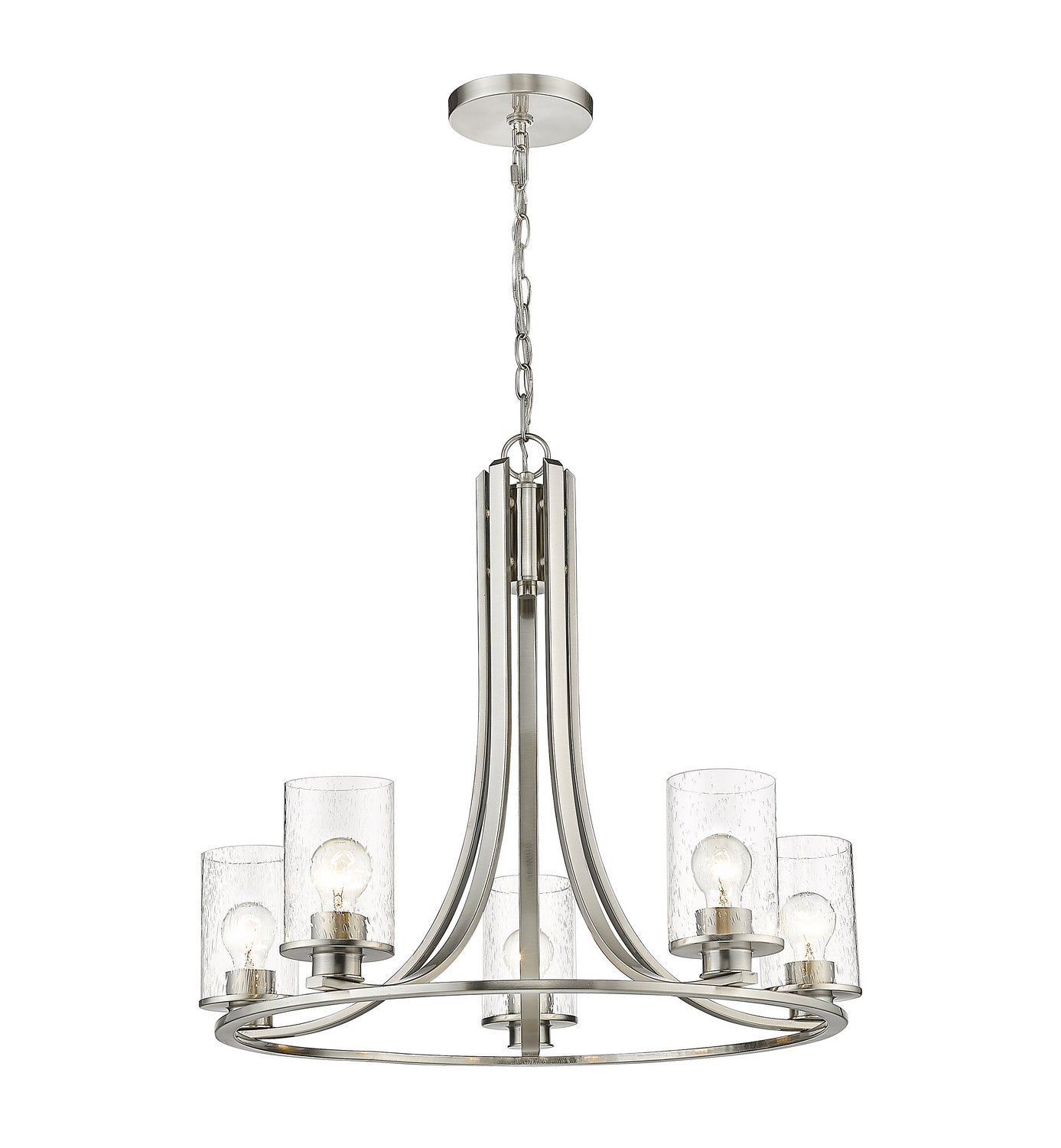 Z-Lite - 492-5BN - Five Light Chandelier - Beckett - Brushed Nickel