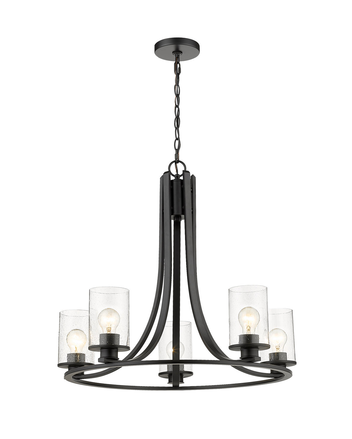 Z-Lite - 492-5MB - Five Light Chandelier - Beckett - Matte Black