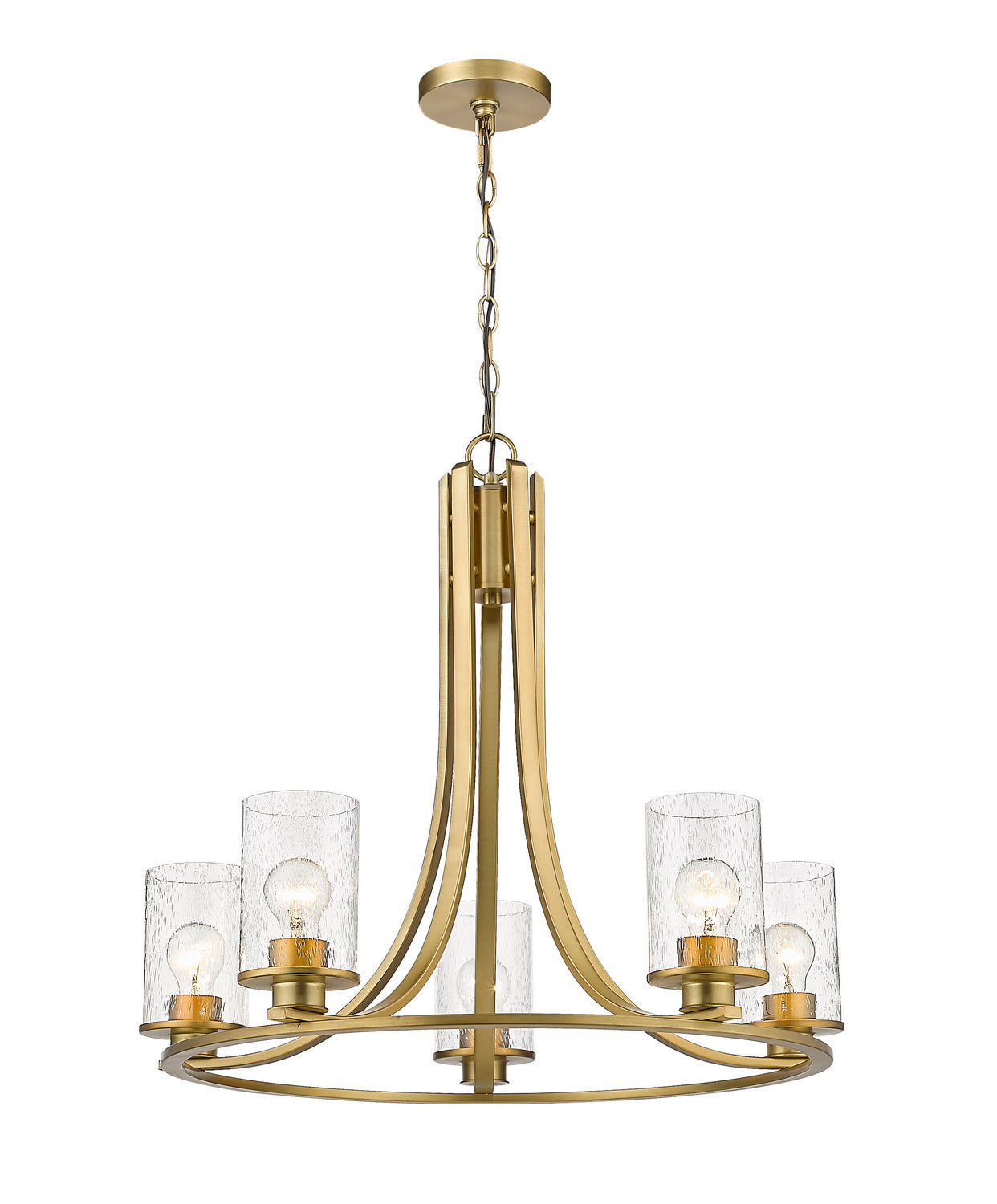 Z-Lite - 492-5OBR - Five Light Chandelier - Beckett - Olde Brass