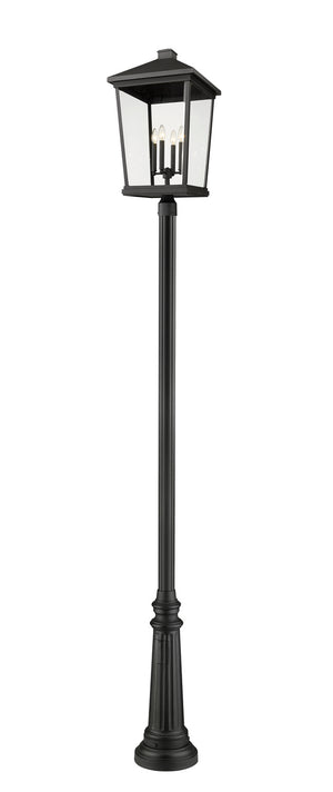 Z-Lite - 568PHXXLR-511P-BK - Four Light Outdoor Post Mounted Fixture - Beacon - Black
