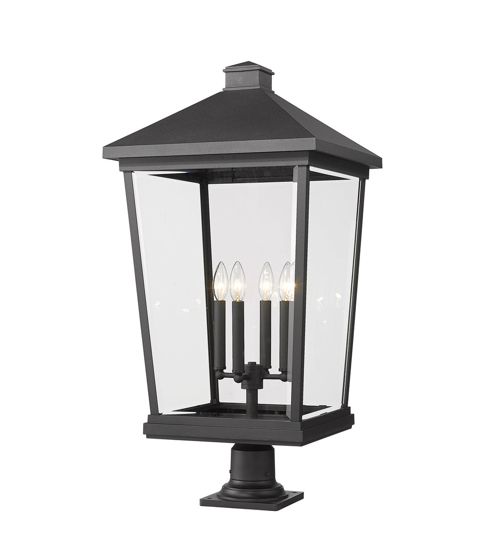 Z-Lite - 568PHXXLR-533PM-BK - Four Light Outdoor Pier Mounted Fixture - Beacon - Black
