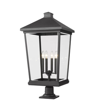 Z-Lite - 568PHXXLR-533PM-BK - Four Light Outdoor Pier Mounted Fixture - Beacon - Black