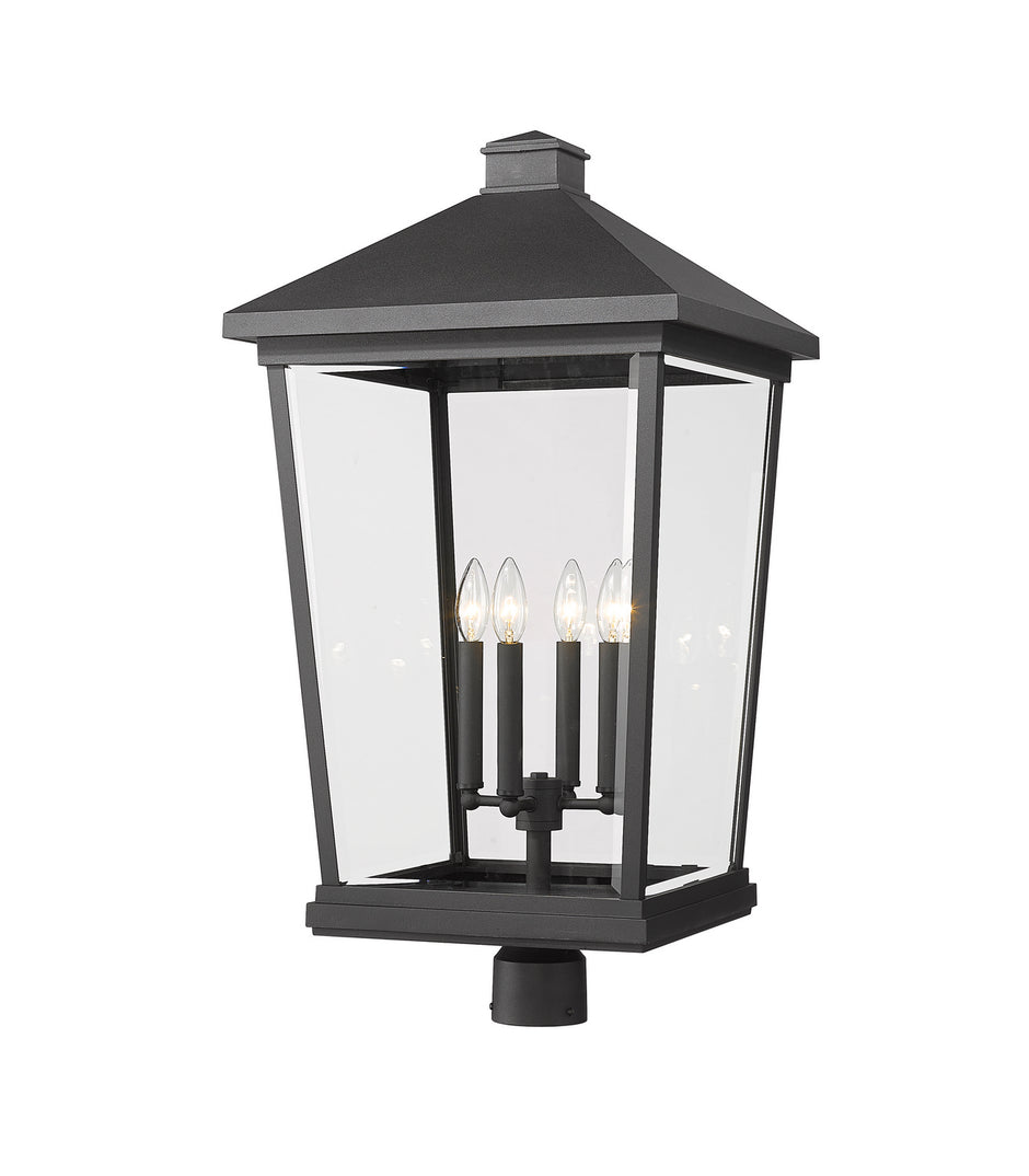 Z-Lite - 568PHXXLR-BK - Four Light Outdoor Post Mount Fixture - Beacon - Black