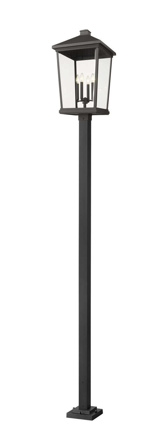 Z-Lite - 568PHXXLS-536P-BK - Four Light Outdoor Post Mounted Fixture - Beacon - Black