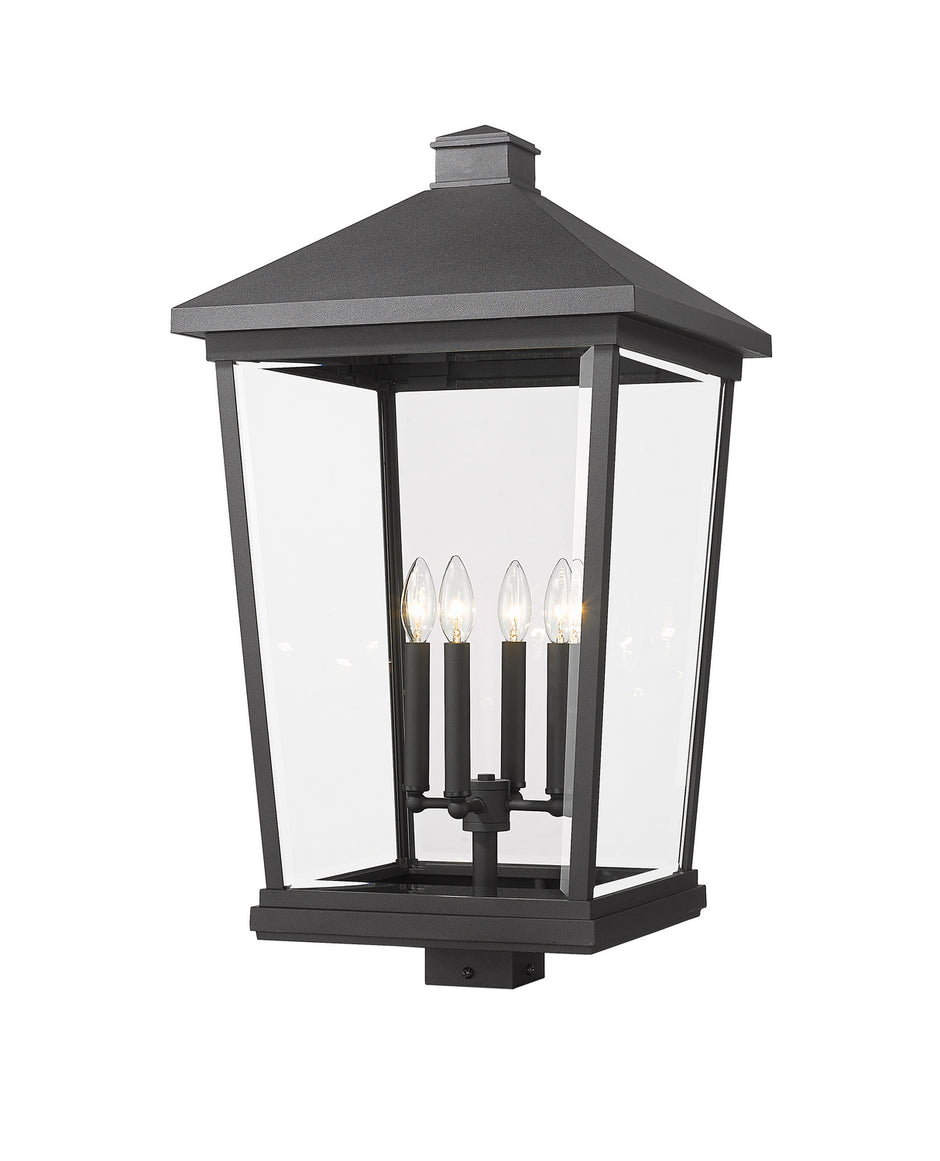 Z-Lite - 568PHXXLS-BK - Four Light Outdoor Post Mount Fixture - Beacon - Black
