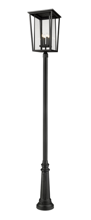 Z-Lite - 571PHXXLR-511P-BK - Four Light Outdoor Post Mounted Fixture - Seoul - Black