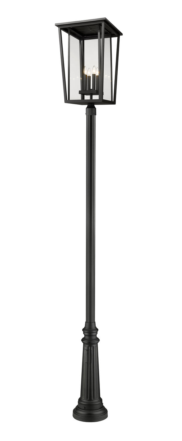 Z-Lite - 571PHXXLR-511P-BK - Four Light Outdoor Post Mounted Fixture - Seoul - Black