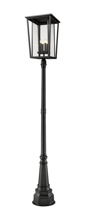 Z-Lite - 571PHXXLR-564P-BK - Four Light Outdoor Post Mounted Fixture - Seoul - Black