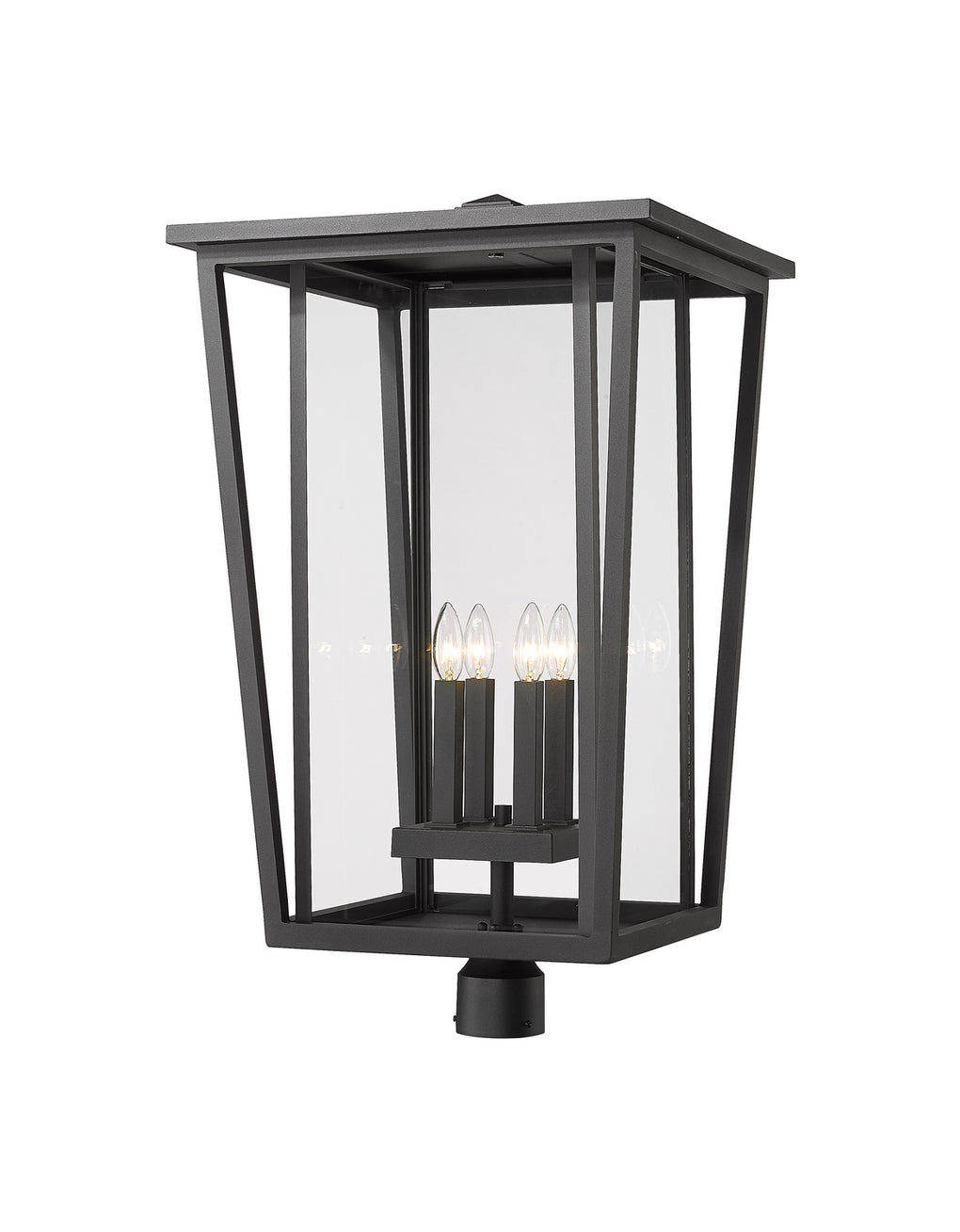 Z-Lite - 571PHXXLR-BK - Four Light Outdoor Post Mount Fixture - Seoul - Black